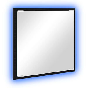 vidaXL LED kupaonsko ogledalo Crni hrast 40 x 37 x 8.5 cm