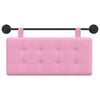 vidaXL Držeće uzglavlje Zidne Ružičasta 100 x 55 x 5 cm tkanina