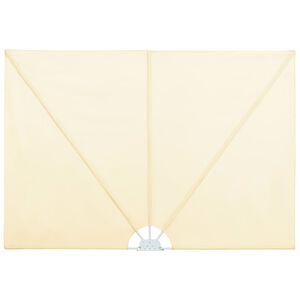 vidaXL Sklopiva bočna tenda krem 240 x 160 cm