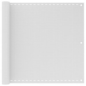 vidaXL Balkonska Za&scaron;tita HDPE 90x400 cm Bijela
