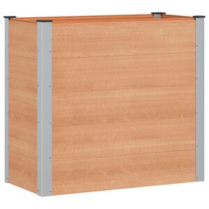 vidaXL Povi&scaron;ena vrtna gredica Smeđa 100 x 50 x 91 cm WPC i aluminij
