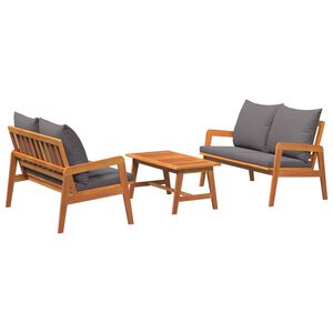 vidaXL Bistro set 3 kom. Smeđa Čvrsto drvo akacije