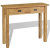 vidaXL Konzolni stol od masivne tikovine 90 x 30 x 80 cm