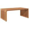 vidaXL Vrtni bočni stol Smeđa 90 x 50 x 36 cm Čvrsto teak drvo