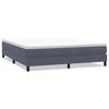 vidaXL Box Spring krevet bez madraca tamno sivi 180x210 cm samt
