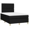 vidaXL Krevet box spring s madracem crni 120 x 190 cm od tkanine
