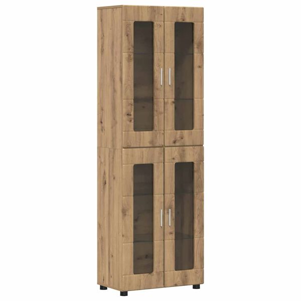 vidaXL Highboard s policom FLORIN Umjetnički hrast 60 x 35 x 182 cm