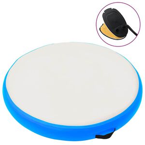 vidaXL Gimnastička prostirka na napuhavanje 100x100x10 cm PVC plava
