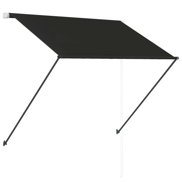vidaXL Tenda na uvlačenje s LED svjetlima 100 x 150 cm antracit