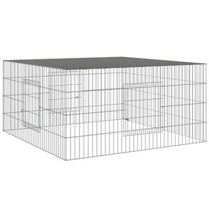 vidaXL Kavez za zečeve 110 x 110 x 55 cm od pocinčanog željeza