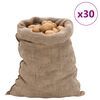 vidaXL Jutene vreće 30 kom 60x105 cm 100 % juta 220 g/m&sup2;