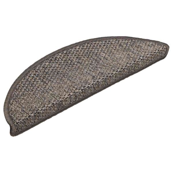 vidaXL Samoljepljivi otirači za stepenice 30 kom 56x17x3 cm smeđi/bež