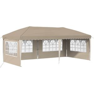 vidaXL Rastezljivi &scaron;ator za zabave 575 x 289 x 245 cm Krem