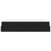 vidaXL Okvir kreveta s madracem s madracem 2 pcs Crna PVC