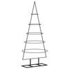 vidaXL Metalno ukrasno božićno drvce crno 125 cm