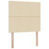 vidaXL Krevet s prostorom za pohranu s LED-om Krema 100 x 200 cm