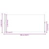 vidaXL Uvlačiva bočna tenda za terasu 220 x 500 cm crvena