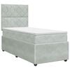 vidaXL Boxspring krevet s madracem Svjetlosiva Jjedan Bar&scaron;un
