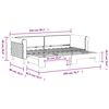 vidaXL Dnevni krevet na razvlačenje tamnozeleni 80 x 200 cm bar&scaron;unasti