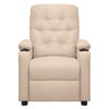 vidaXL Fotelja na podizanje od tkanine krem