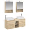 vidaXL Set namje&scaron;taja za kupaonicu 5 pcs Hrast sonoma