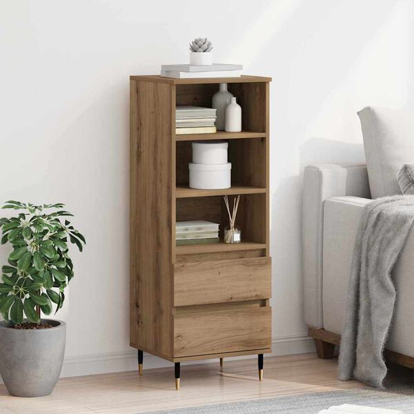 vidaXL Highboard Umjetnički hrast 40 x 36 x 110 cm Konstruirano drvo