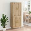 vidaXL Highboard Umjetnički hrast 69,5 x 34 x 180 cm Konstruirano drvo