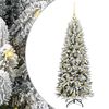 vidaXL Umjetno božićno drvce Bijela 120 cm PVC, plastika, čelik i PE