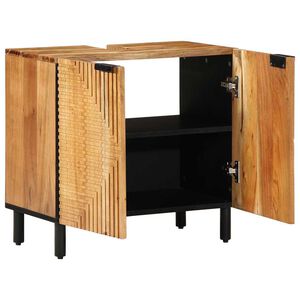 vidaXL Kupaonski ormarić za sudoper Smeđa 62 x 33 x 58 cm