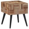vidaXL Bočni stolić 40 x 40 x 45 cm od masivne obnovljene tikovine