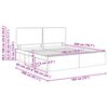 vidaXL Krevetna konstrukcija Sonoma 180 x 200 cm Čvrsto borovo drvo