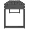 vidaXL Vrtna klupa siva 110 x 38 x 45 cm od masivne borovine