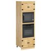 vidaXL Cabinet SKI Medeno Smeđa 66 x 58 x 207 cm Čvrsto borovo drvo