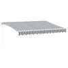 vidaXL Tenda na ručno uvlačenje antracit i bijela 350 x 250 cm