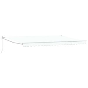 vidaXL Nadstre&scaron;nica Bijelo 500 &times; 300 cm Poliester i metal