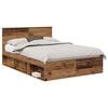 vidaXL Krevetna konstrukcija Staro drvo 150 x 200 cm Konstruirano drvo