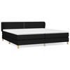 vidaXL Krevet s oprugama i madracem crni 200x200 cm od tkanine