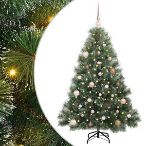 vidaXL Umjetno božićno drvce s stalakom Zelena 150 cm PE i PVC