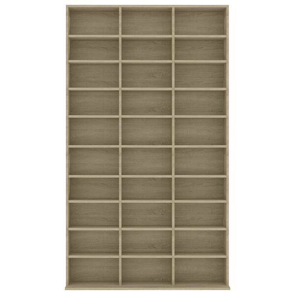 vidaXL Ormarić za CD-ove boja hrasta 102x23x177,5 cm konstruirano drvo