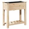 vidaXL Vrtna saksija Bež 71 x 37 x 76,5 cm Čvrsto drvo jele