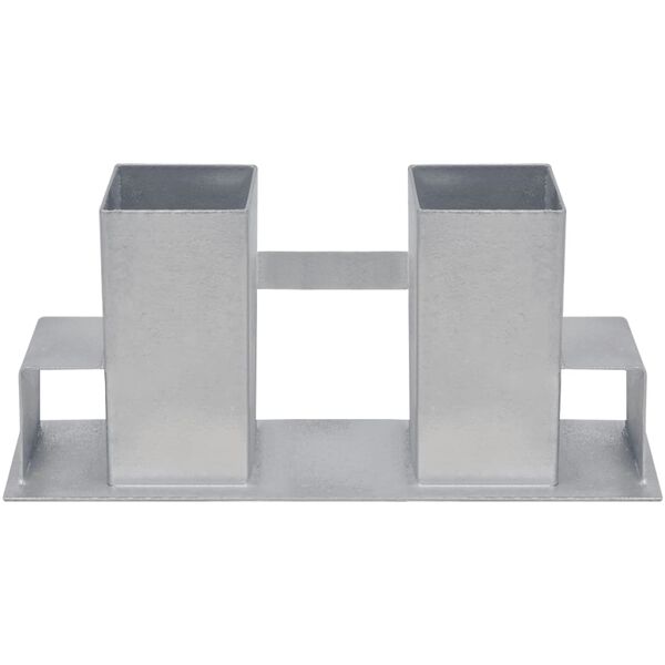 vidaXL Pomagala za slaganje drva za ogrjev 4 kom čelična srebrna