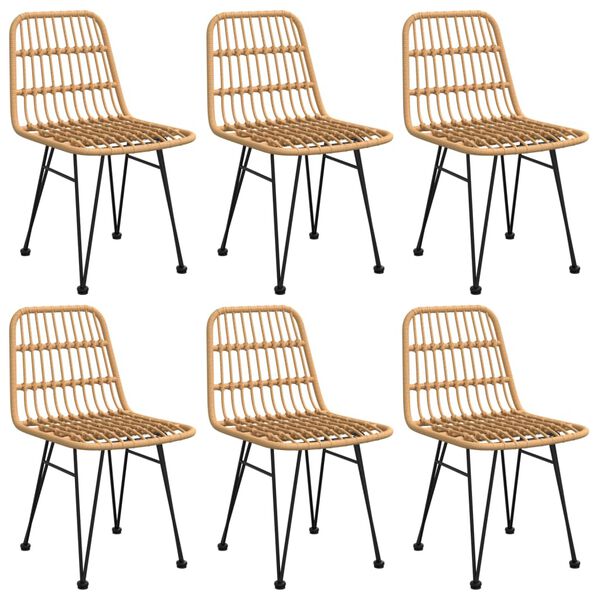 vidaXL 7-dijelni vrtni blagovaonski set od poliratana