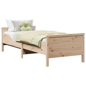 vidaXL Krevetna konstrukcija Smeđa 80 x 200 cm Konstruirano drvo