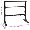 vidaXL Rack za bučice Crna 99 x 45 x 95,5 cm Čelik s prahom premazan