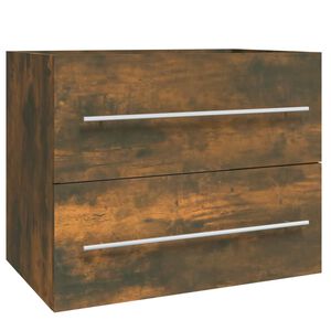 vidaXL Ormarić za umivaonik boja dimljenog hrasta 60x38,5x48 cm drveni