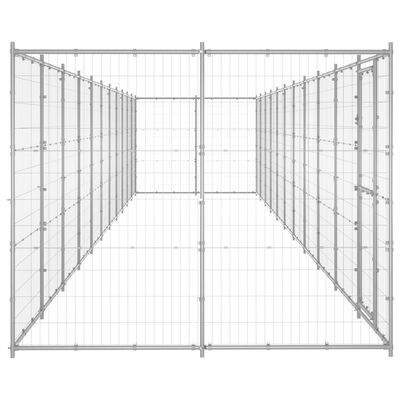 vidaXL Vanjski kavez za pse od pocinčanog čelika 26,62 m²