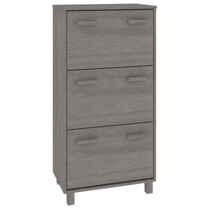 vidaXL Ormarić za cipele HAMAR svjetlosivi 59,5x35x117 cm od borovine