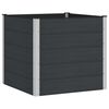 vidaXL Povi&scaron;ena vrtna gredica Crna 100 x 100 x 91 cm alu.