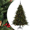 vidaXL Umjetno božićno drvce s kuglicom 210 cm 300 LED lampica