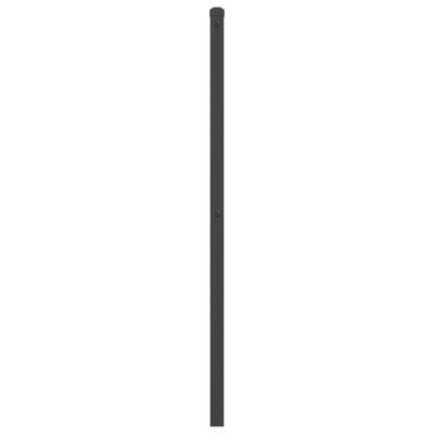 vidaXL Metalno uzglavlje crno 135 cm